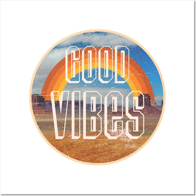 Good Vibes Desert Wall Art by Vintage Dream